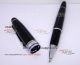 Perfect Replica Montblanc Meisterstuck Stainless Steel Clip Black Cap Black Rollerball Pen Gift (1)_th.jpg